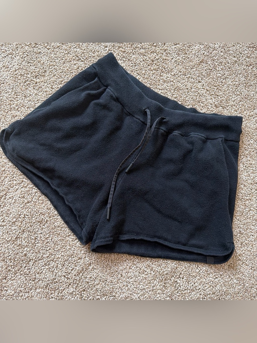 lululemon athletica Black Fleece Drawstring Athletic Shorts